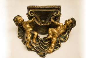 Tandis Pic 4 - WallMounted Cherubs and Candle Holders