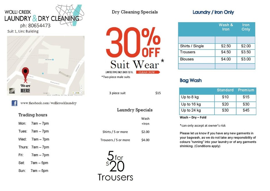 Wolli Creek Laundry & Dry cleaning Pic 1