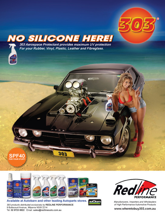 Creative Drive Pic 1 - This is a full page magazine ad for one of our regular clients The car and the model were shot at our studio and the beach background added later on The ad ran for three months leading up to the Christmas period in the Street Machine magazine