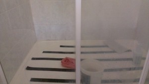 James Interior Care Mareeba East Pic 3 - Shower door on the left is after James on the right before James