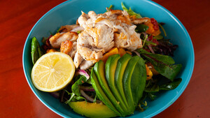 Calypso Cafe & Juice Bar Pic 2 - Marinated Grilled Chicken Salad