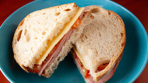 Calypso Cafe & Juice Bar Pic 4 - Ham Cheese Tomato Sandwich