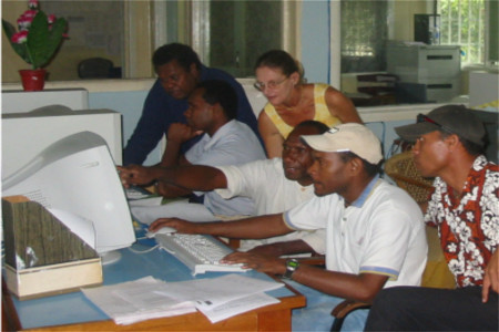 NEWCASTLE COMPUTER TRAINING Pic 2 - MYOB training session in Honiara Solomon Islands