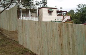 Brock's Brick Block And Crete Scapes Pic 2 - Pine Hardwood Fences Retaining Walls