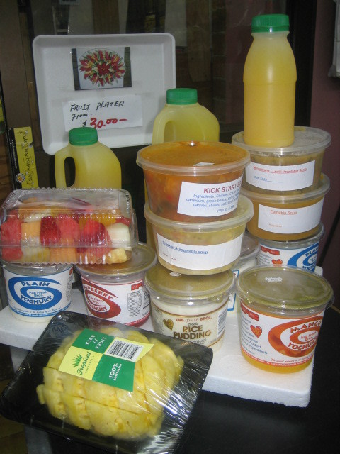 East Killara Fruit Market Pic 1 - Our selection of juices soups and salads