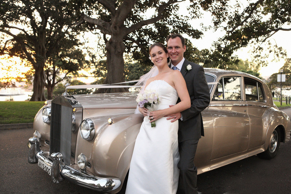 Australia in Style Pic 1 - champagne classic wedding car