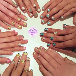 Funky Fingers Nail Art Pic 3 - Party nails kids nail art