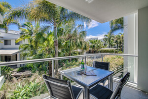 Coolum at the Beach Pic 3 - Outside deck of two bedroom apartment