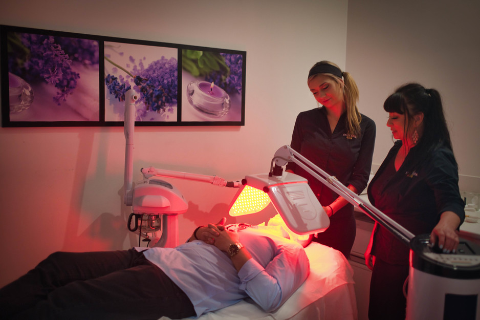 Skin Spa Pic 1 - Red LED invented by NASA this technology rejuvenates the lymphatic system and provides powerful anti bacterial treatment ideal for acne conditions