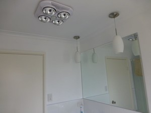 GARE Electrical Pic 2 - Bathroom heatlightfan lighting powerpoints exhaust fan