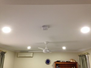 GARE Electrical Pic 3 - Ceiling fans smoke detector LED lights powerpoints