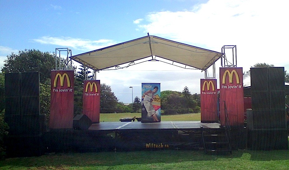 Wiltech PA Systems Pic 1 - Mobile Stage Hire