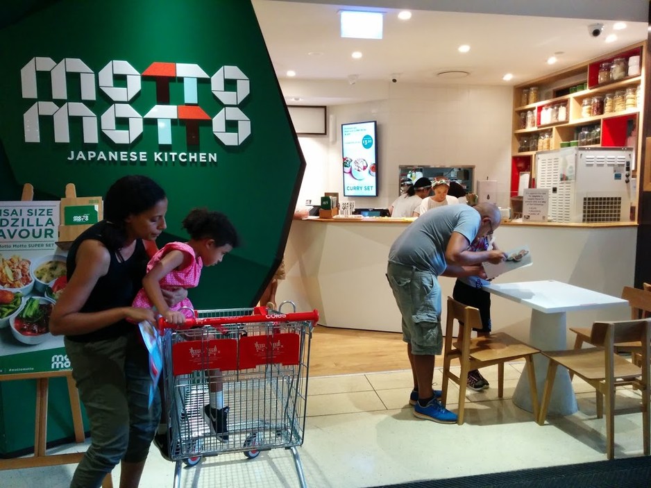 Motto Motto Japanese Kitchen Pic 1 - The storefront just inside Garden City shops from the cinema entrance