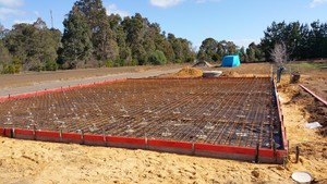 Busby's Concreting Pic 5 - Shed Slab Setup