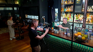 REDfusion Studios Pic 3 - We love the variety of our work and welcome a new challenge filming at a busy Melbourne rooftop bar was challenging and fun to boot