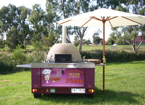 Pizza Party Hire Pic 3 - Our Unique Stylish Mobile Wood Fired Oven