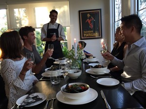 Intertain Pic 3 - Chef Simon Chilver delighting guests during an Intertain lunch