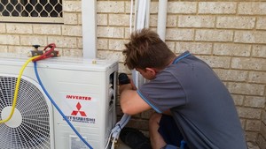 Riverside Electric, Plumbing & Gas Pic 4 - domestic split system supply and installation Mitsubishi heavy industries AC