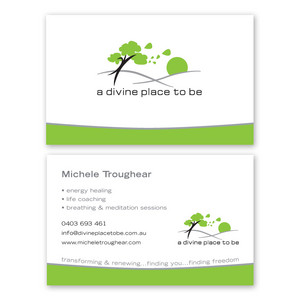 Theartistree Pic 5 - A Divine Place To Be Logo flyers stationary cards advertisments website adivineplacetobecomau