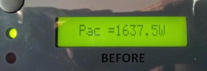 Express solar panel and window cleaning Pic 2 - Inverter output reading before cleaning service