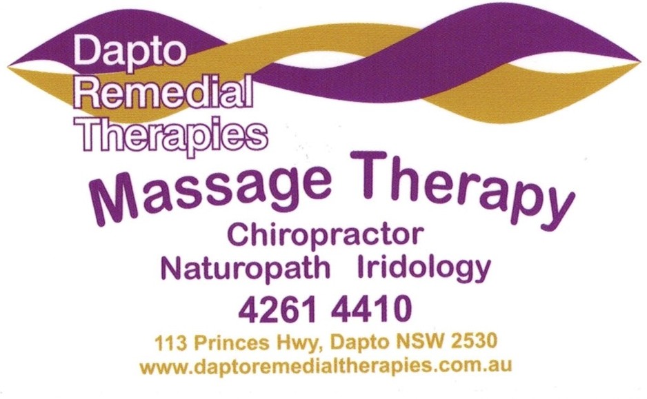 Dapto Remedial Therapies Pic 1 - Business card