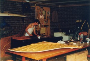 Guus van den Braak Pic 5 - Making a new soundboard for a CBechstein grand