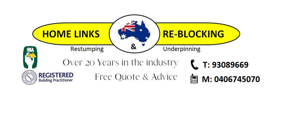 HomeLinks Restumping Pic 1 - Homelinks Restumping Underpinning