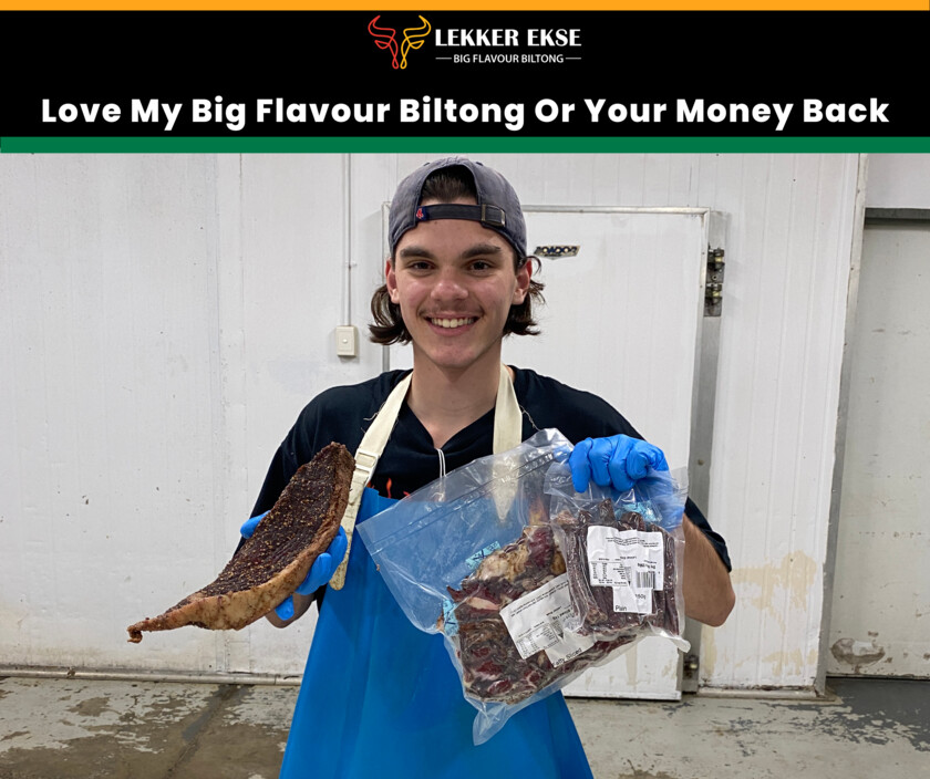 Lekker Ekse Pic 1 - Love my Big Flavour Biltong or Your Money Back