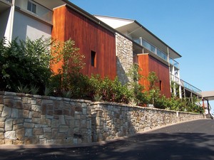 Grayscapes Pic 2 - Sandstone Retaining Wall