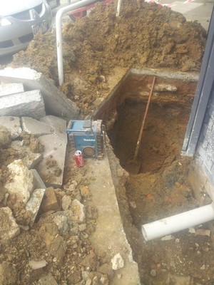 Hyperflow Pic 4 - Digging a restaurant grease trap