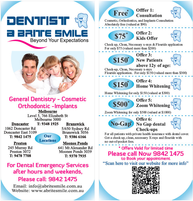 Dentist A Brite Smile Pic 2 - Special Offers