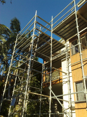 House Guttering Pty Ltd Pic 5 - Scaffolding Arranged