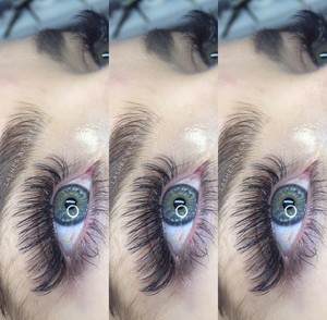 Koko Lashes & Brows Pic 2 - Fluffy full set of Volume lashes done by our babe Caitlin