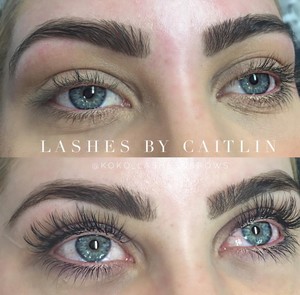 Koko Lashes & Brows Pic 4 - Lash lift and tint with a brow sculpture by Caitlin