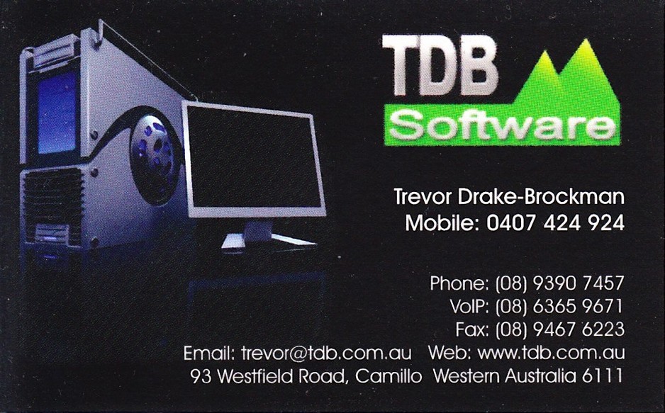 TDB Software Pic 2 - Trevors Business Card