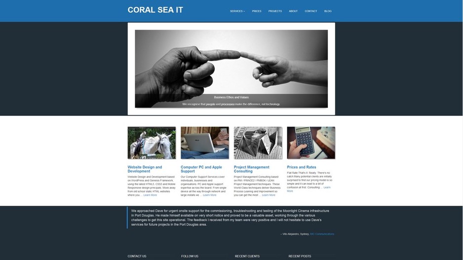 Coral Sea IT Pic 1 - Coral Sea IT Website Design and Development Project Management PC and Apple Support and more