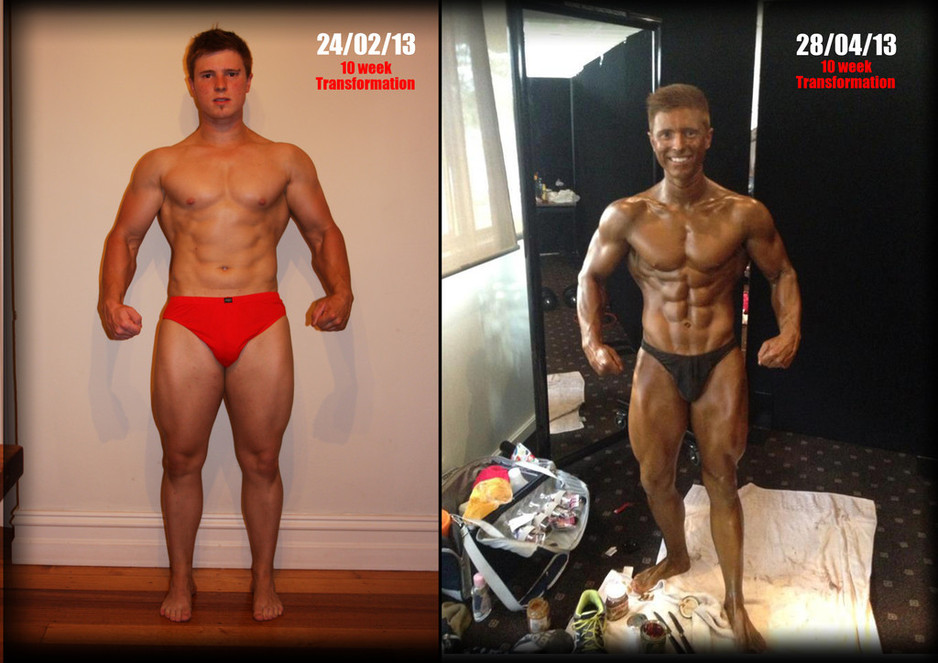 Melbourne Body Works Pic 1 - 16 week bodybuilding transformation