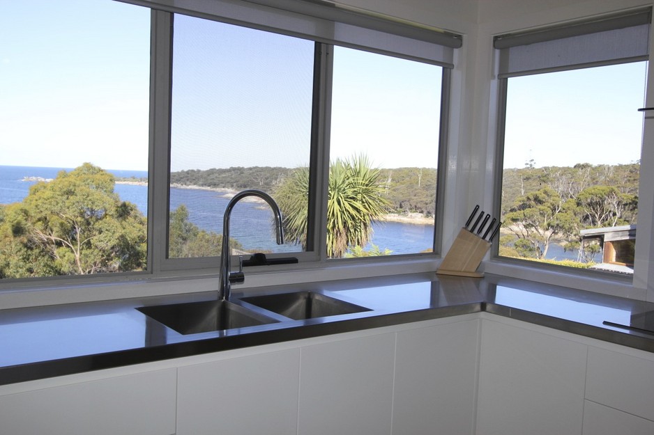 Bay of Fires Beach House Pic 1 - Stunning view from kitchen