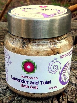 Jambuana Pic 3 - Ayurvedic Bath Salt Lavender and Tulsi