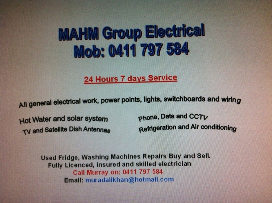 MAHM Group Electrician Pic 1