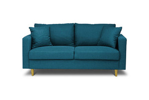 LoungeLovers.com.au Pic 4 - Copenhagen 2 Seat Fabric Sofa in Petrol