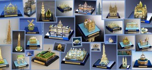 Tige's Gift Store Pic 2 - Some of the Miniature crystal buildings available