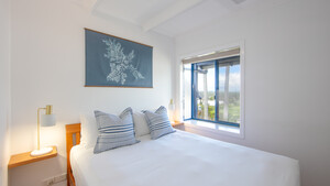 Coast Yamba Pic 5 - Ocean and Garden Apartment bedroom