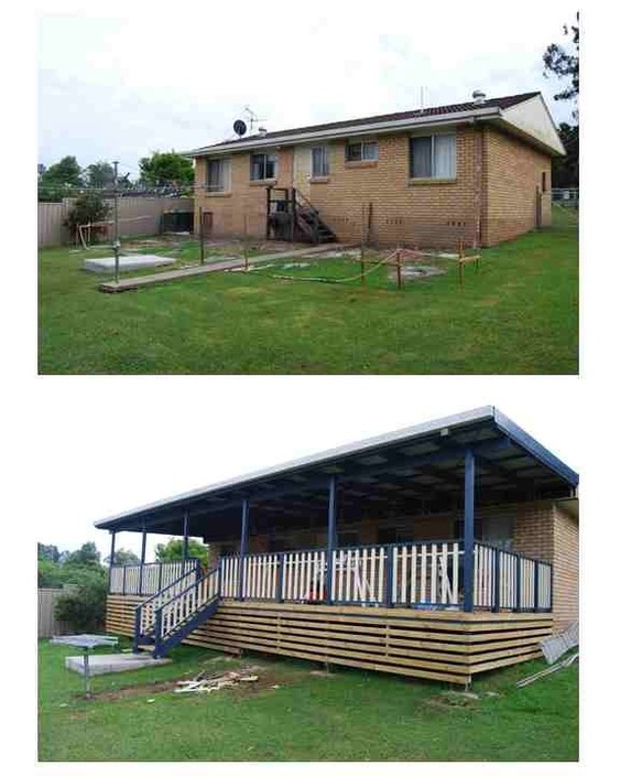 BE & JA Dickson Pic 1 - Built additional back deckveranda to building view 1