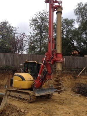 Aldig Contracting Pic 1 - Piling Rig for Deep Piles Tight Access