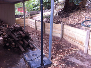 Mike On Track Pic 4 - New retaining wall Selby