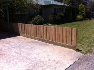 Mike On Track Pic 2 - Small paling fence in ferntree gully