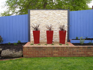 Green Glow Garden Care Pic 4 - stone cladding feature