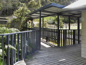 Huon Charm Waterfront Cottages Pic 5 - The Boathouse Rear