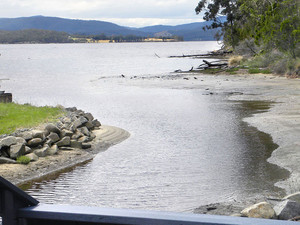 Huon Charm Waterfront Cottages Pic 3 - View Front Verandah